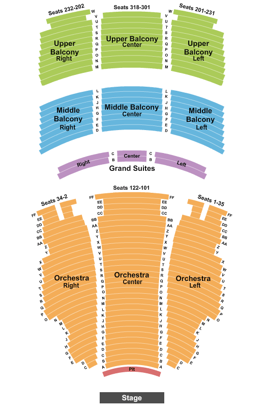 Hippodrome Theatre At The France-Merrick PAC Six The Musical Seating Chart